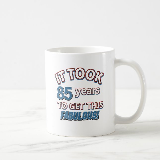 Mug 85th conceptions d'anniversaire d'année (Droite)