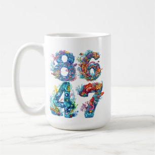 MUG 8647 NUMÉROS À THÈME OCÉAN ANTITRUMP