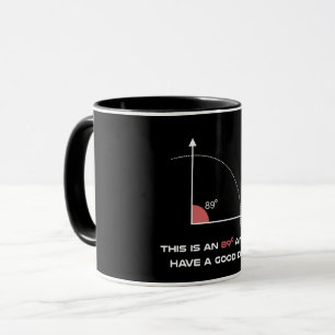 Mug 89 degrés angle drôle mathématique science perfect