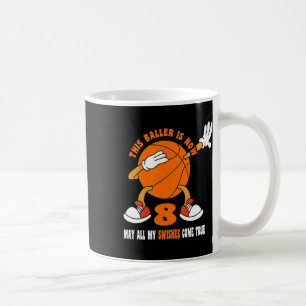 Mug 8 ans Joyeux 8e anniversaire Bysketbyll 8e anniver