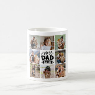 Mug 8 Photo Collage Bonne Fête des pères Meilleur Papa