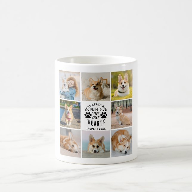 Mug 8 Photo Collage Pet Souvenir commémoratif (Centre)
