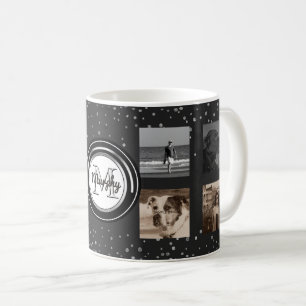 Mug 8 points faits sur commande de famille du collage