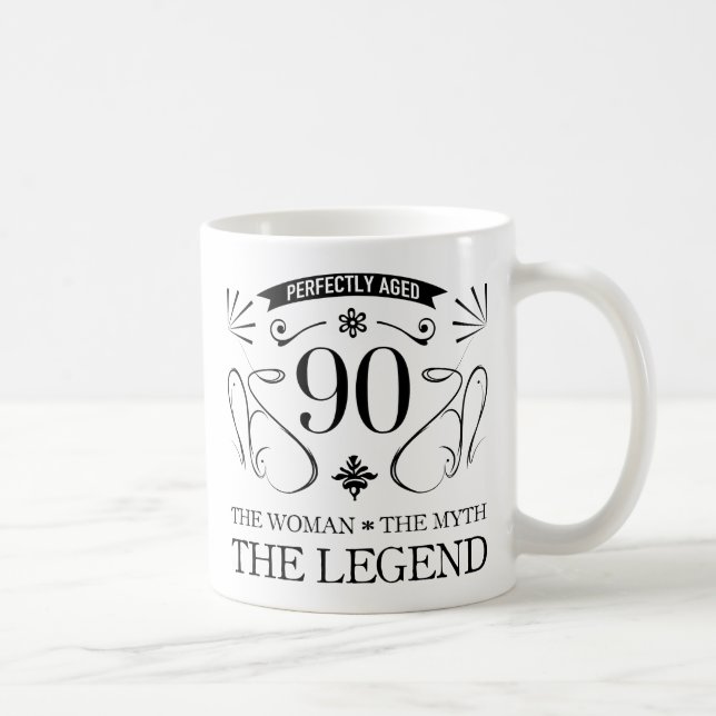 Mug 90e anniversaire pour les femmes (Droite)