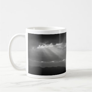 Mug 91:1 de psaume, 2 sur un paysage de BW