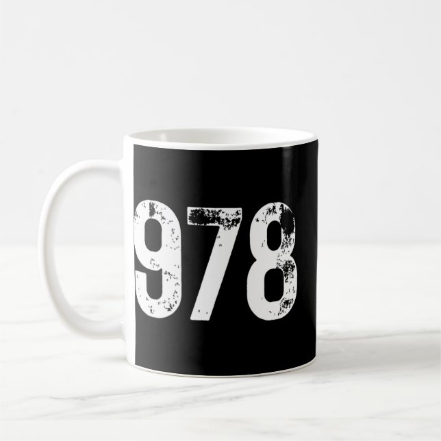 Mug 978 Indicatif régional Lowell MA Téléphone mobile  (Gauche)