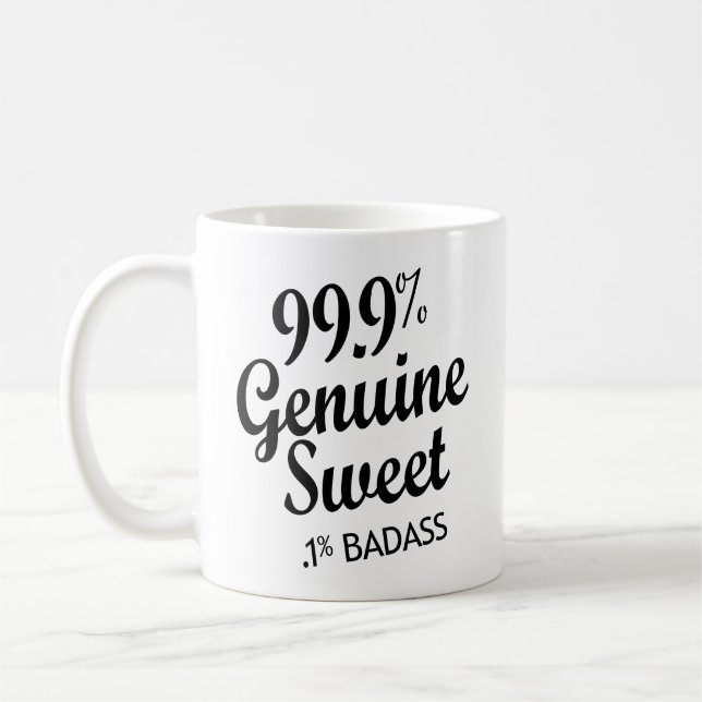 Mug 99,9% Véritable Douce .1% Badass (2) (Gauche)