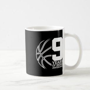 Mug 9 ans d'être génial Bysketbyll 9e anniversaire