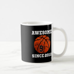 Mug 9e anniversaire Basketball Lover cadeau 9 ans Vin