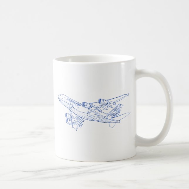 Mug A380 Airbus (Droite)