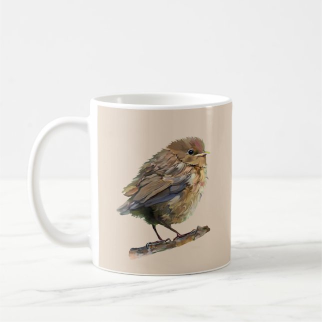 Mug A blackbird fledgling  (Gauche)
