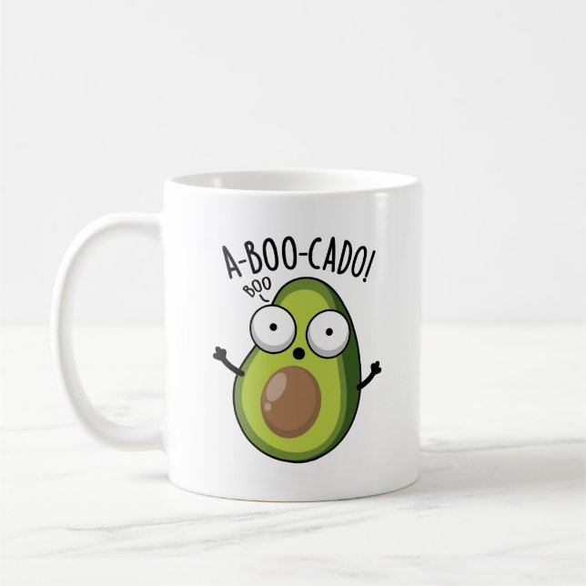 Mug A-boo-cado Drôle Avocado Puns Scare (Gauche)