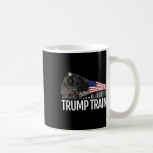 Mug À bord du Trump Train 2020 - Réélection du drapeau