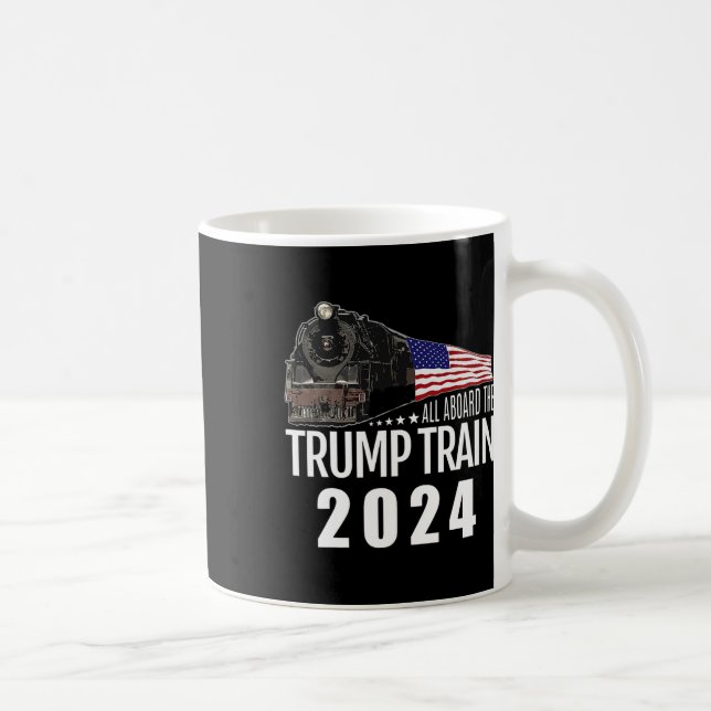 Mug À bord du Trump Train 2024 American Flag 2 (Droite)