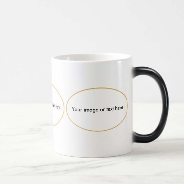 Mug à cadre doré personnalisable (Droite)