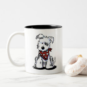 Mug à café à deux tons Amoureux des chiens