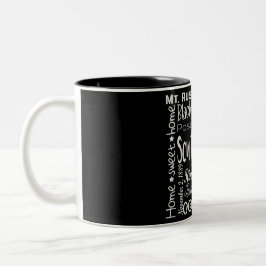 Mug à café à deux tons de l'État/Dakota du Sud