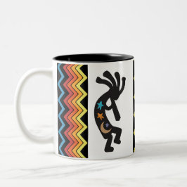 Mug à café à deux tons indien Kokopelli