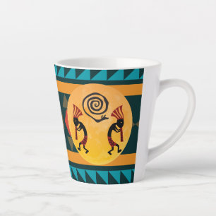 Mug à café à deux tons indien Kokopelli