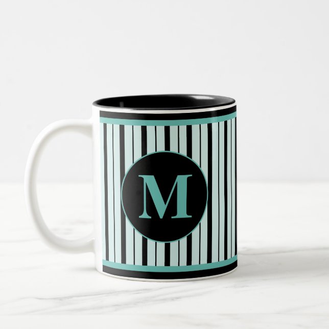 Mug à café à deux tons monogramme (Gauche)