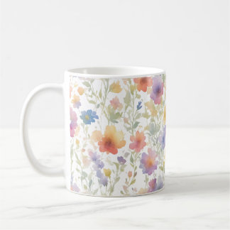 Mug à café à motifs floraux pour amis