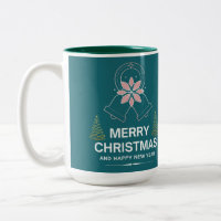Mug à café bicolore