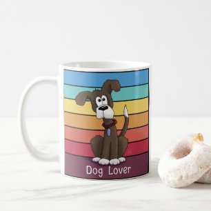Mug à café bicolore Amoureux des chiens