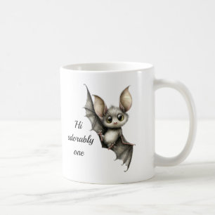Mug à café Chauve-souris gothique mignon – "Salut