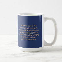 Mug à café CMEC - 15 oz, marine avec pêche