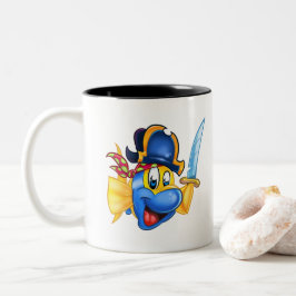 Mug à café FriendFish avec poisson pirate de dessi