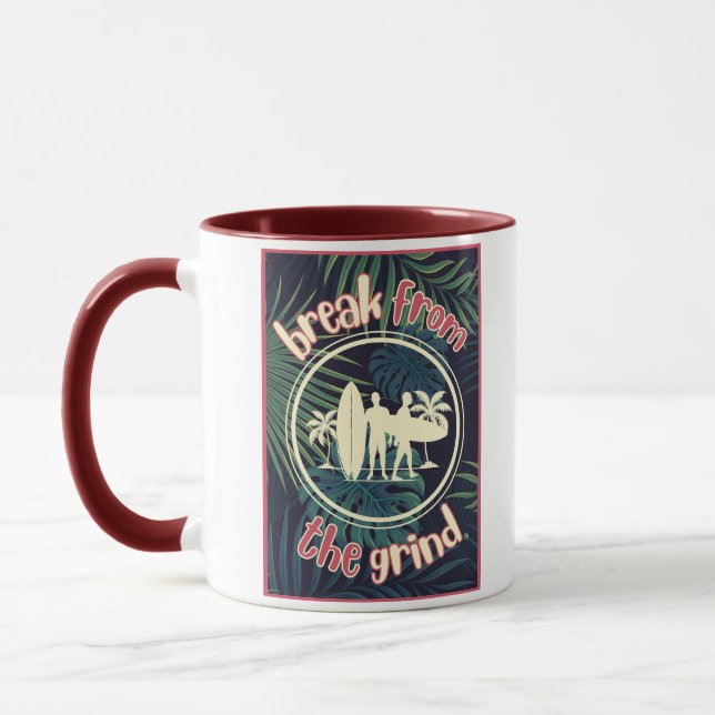 Mug à café Hawaïen Surf (Gauche)