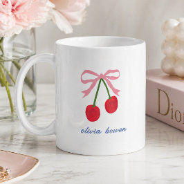 Mug à café | Illustration mignonne au nœud papillo