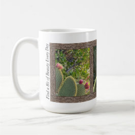 Mug à café inspirant avec des cactus à poires de p
