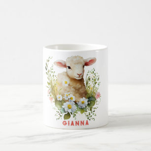 Mug à café personnalisé en forme d'agneau