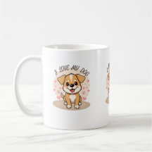 Mug à café pour amateur de chiots mignons avec des