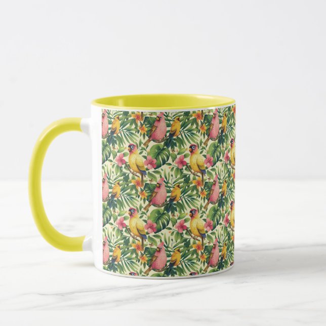 Mug à café pour oiseaux tropicaux (Gauche)