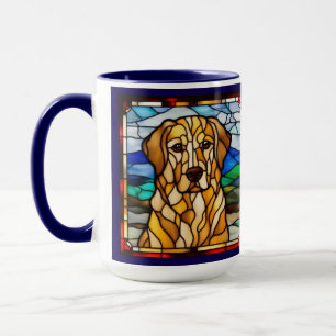 Mug à café Retriever doré mignon