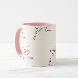 Mug à café - ruban rose esthétique 🎀