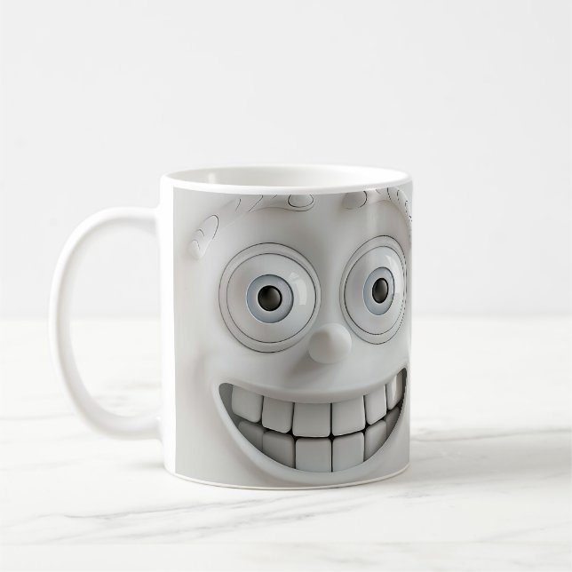 Mug à café visage amusant (Gauche)