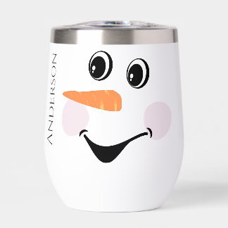 Mug à café Xmas mignon snowman personnalisé visage