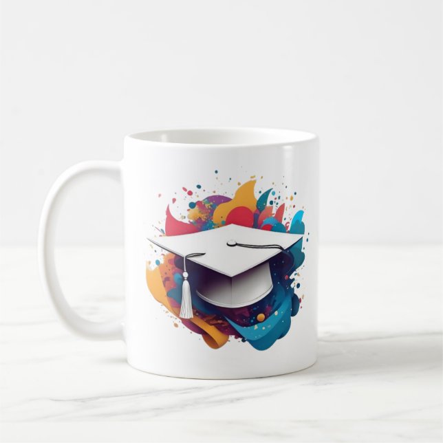 Mug à capuchon de remise de diplômes (Gauche)
