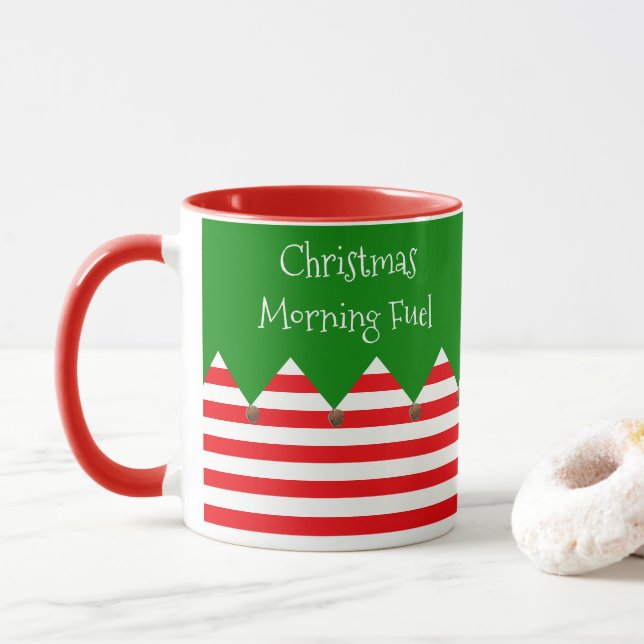 Mug à combustible du matin de Noël (Avec donut)