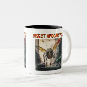 Mug à deux tons d'Apocalypse d'insectes, 11 oz