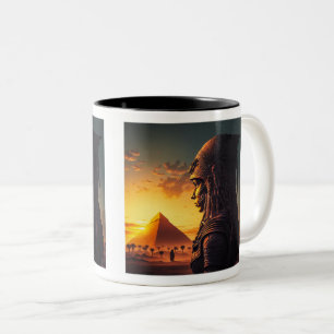 Mug à deux tons de la reine égyptienne, 11 oz