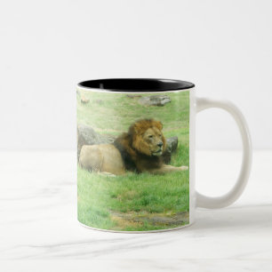 Mug à deux tons de lion