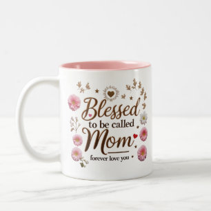 Mug à deux tons pour la fête des mères Vous aime
