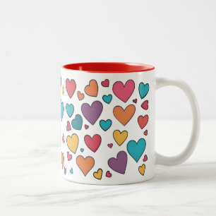 Mug à deux tons Saint-Valentin Sweet Hearts