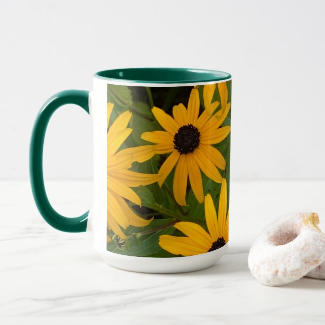 Mug à deux tons Susan à l'oeil noir (Avec donut)