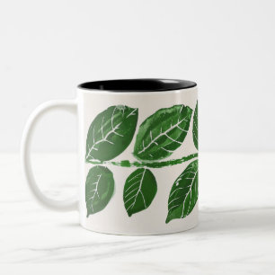 Mug à deux tons vert Feuille