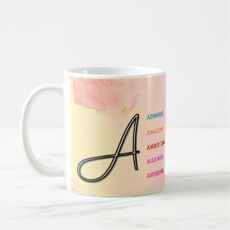 Mug "A" initial (11oz)